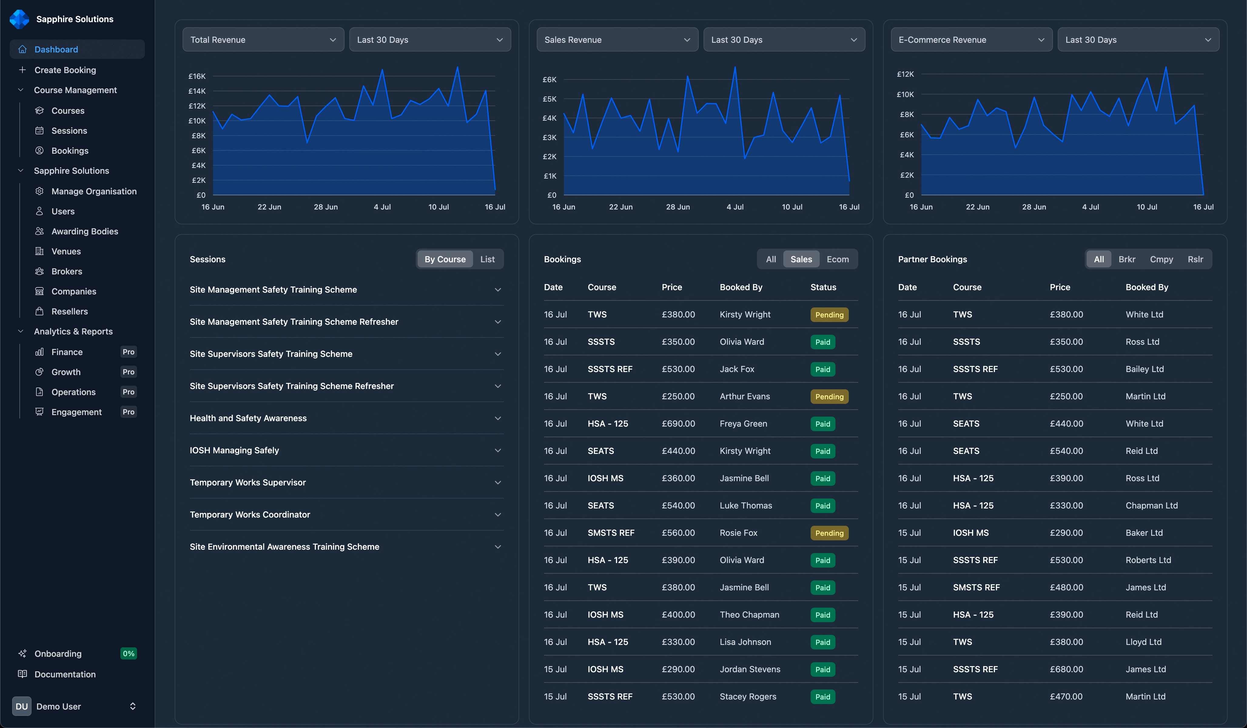 Manage My Courses screenshot